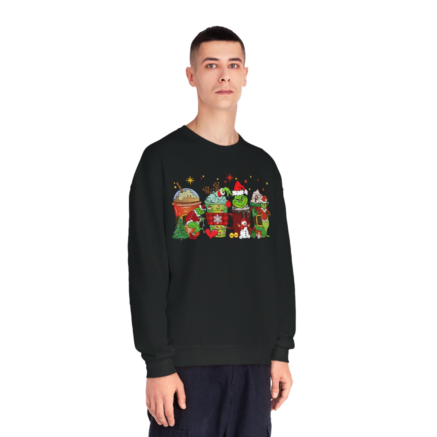 Adult Grinch Hot Cocoa Unisex NuBlend® Crewneck Sweatshirt