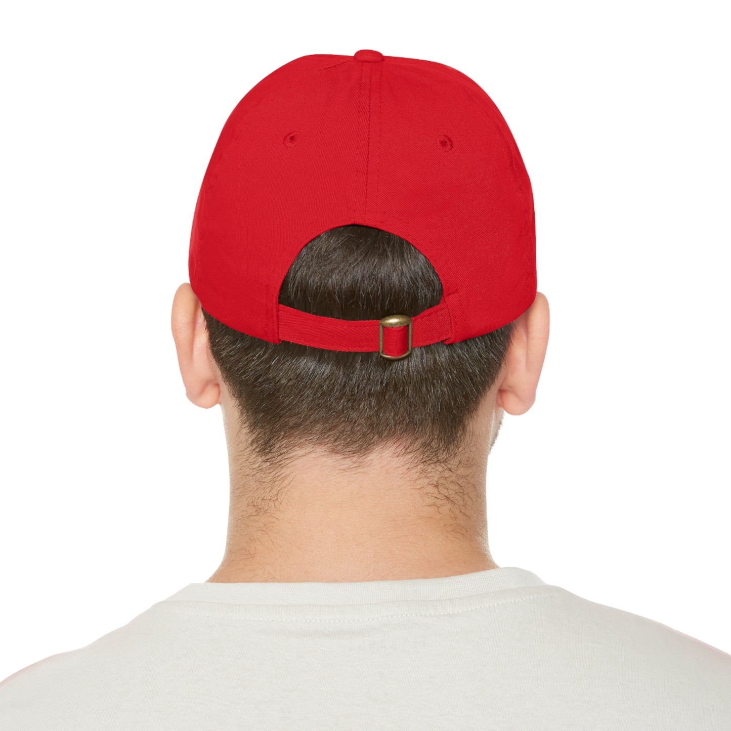 Adult Hat with Leather Patch (Round)