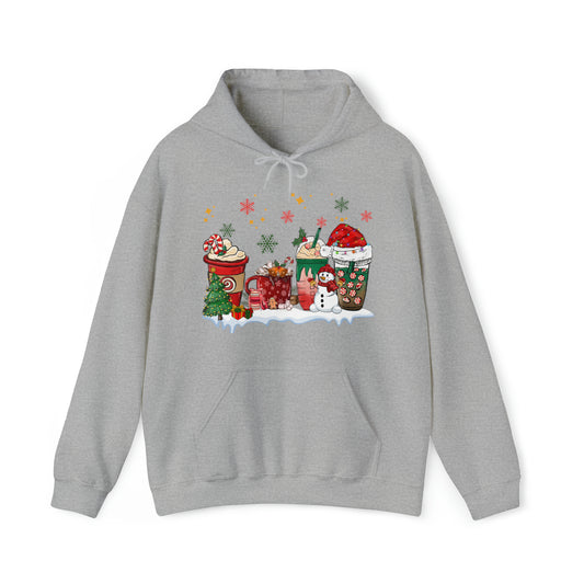 Snowman Hot Cocoa Adult Hooded Sweatshirt Unisex Heavy Blend™