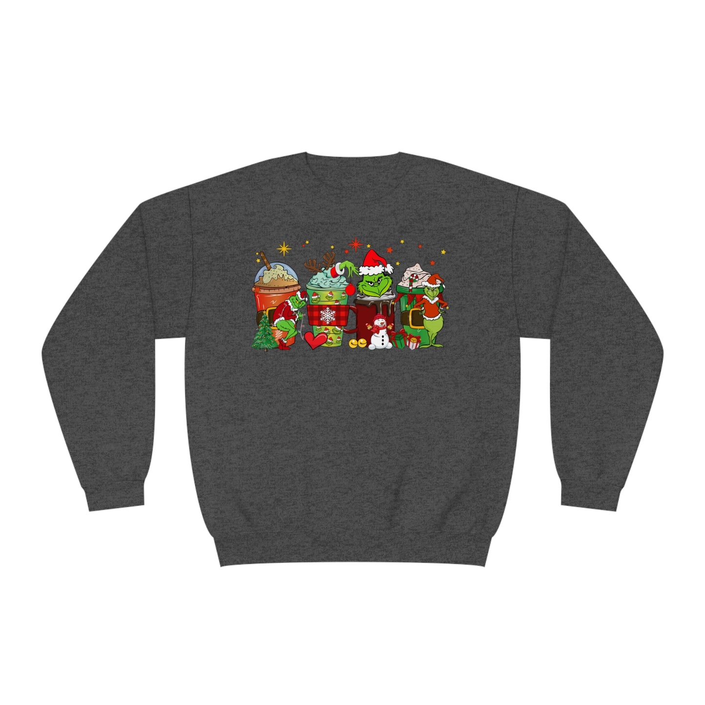 Adult Grinch Hot Cocoa Unisex NuBlend® Crewneck Sweatshirt