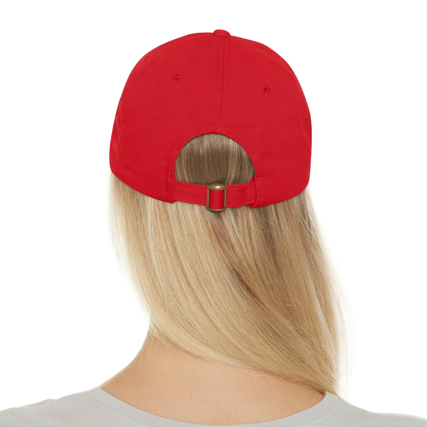 Adult Hat with Leather Patch (Round)