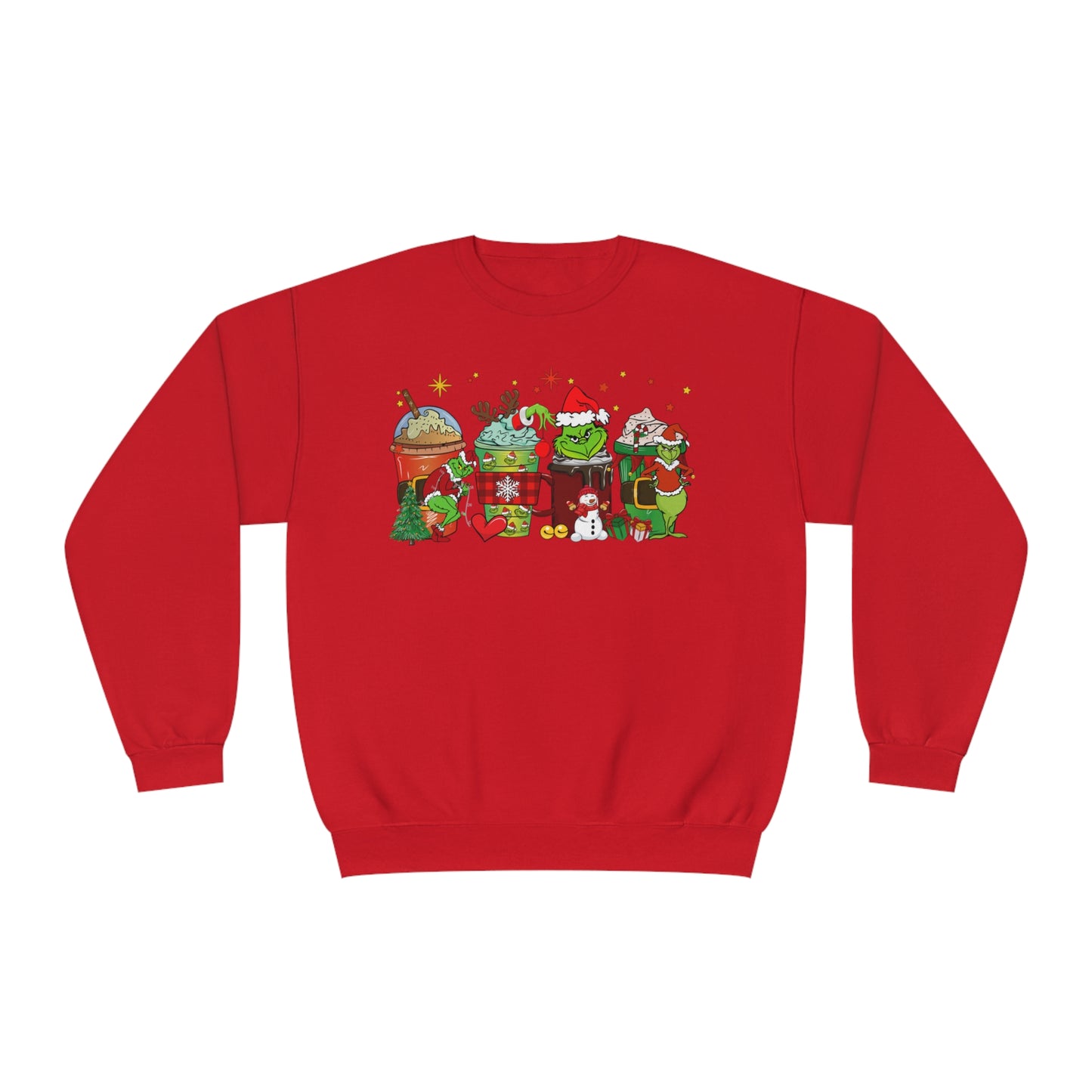 Adult Grinch Hot Cocoa Unisex NuBlend® Crewneck Sweatshirt