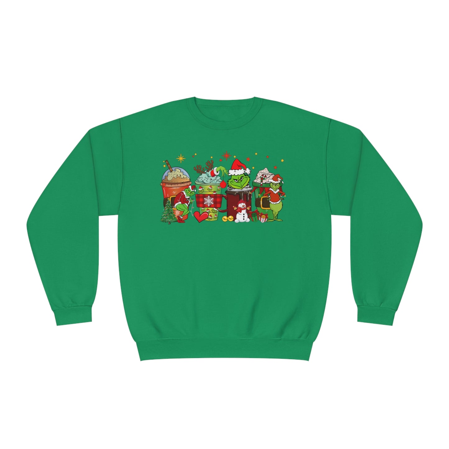 Adult Grinch Hot Cocoa Unisex NuBlend® Crewneck Sweatshirt