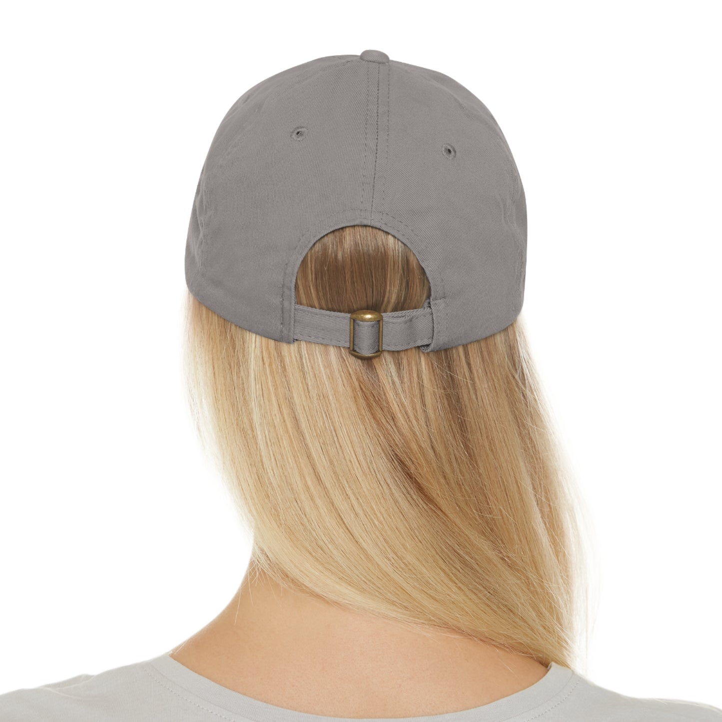 Adult Hat with Leather Patch (Round)