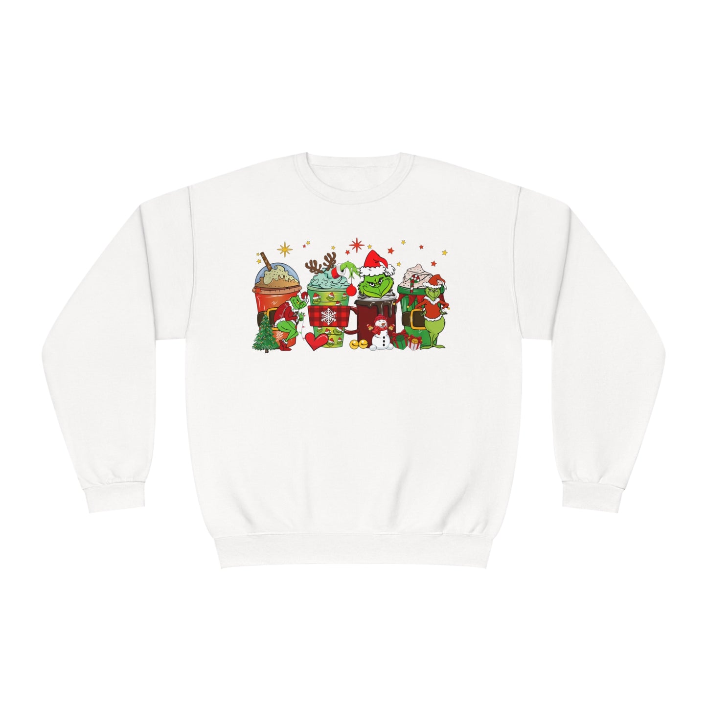 Adult Grinch Hot Cocoa Unisex NuBlend® Crewneck Sweatshirt